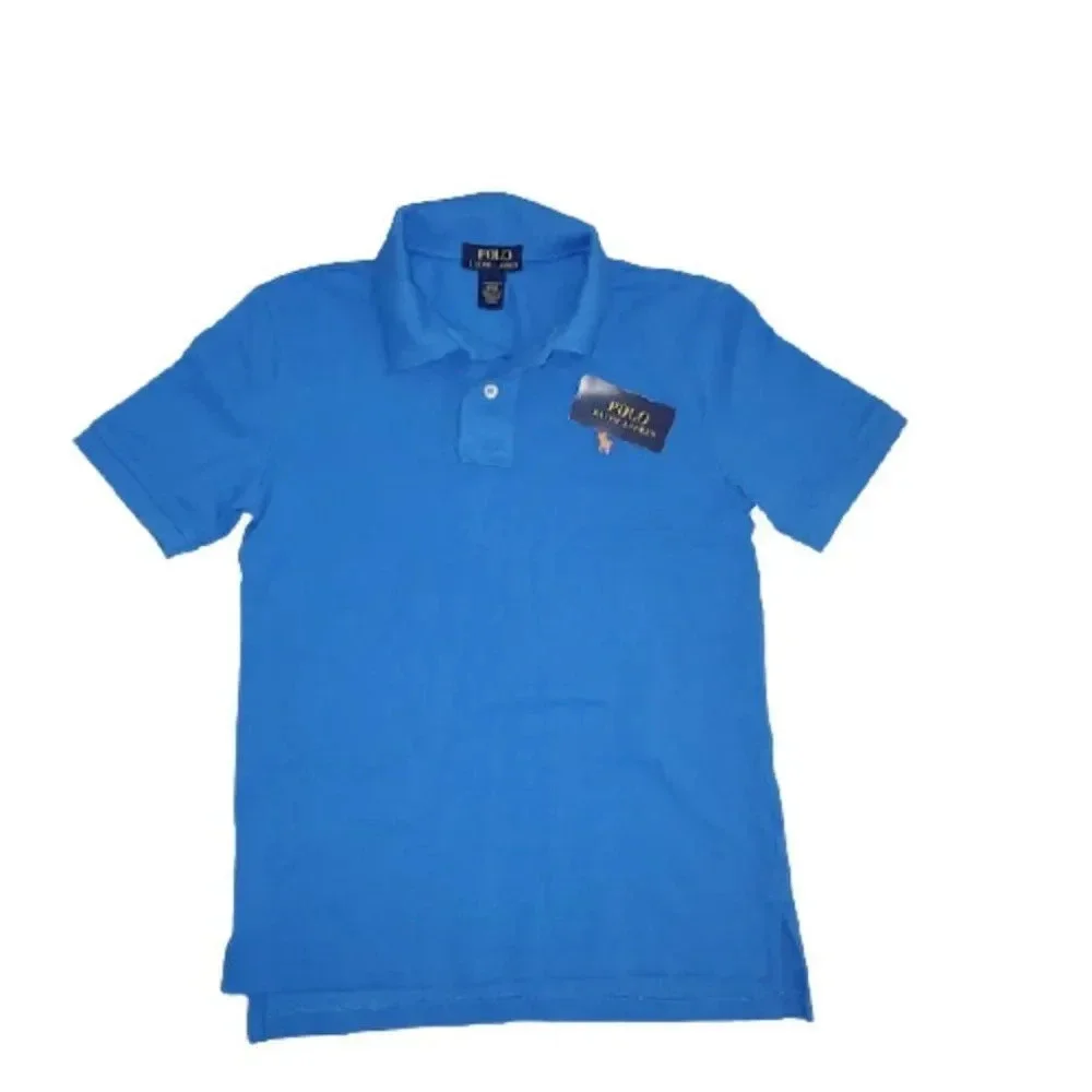 Ralph Lauren boy's's Blue short sleeve Comfort Polo T Shirt Size M